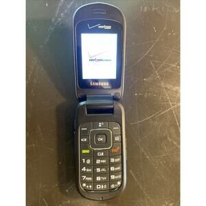 Samsung Gusto 2 II SCH-U365 - Charcoal Gray ( Verizon ) Cellular Flip Phone